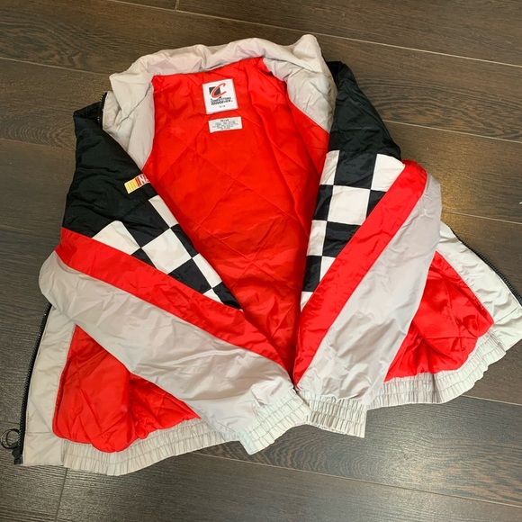 NASCAR Racing Windbreaker Jacket for Kids in Black - Picture 3 of 7
